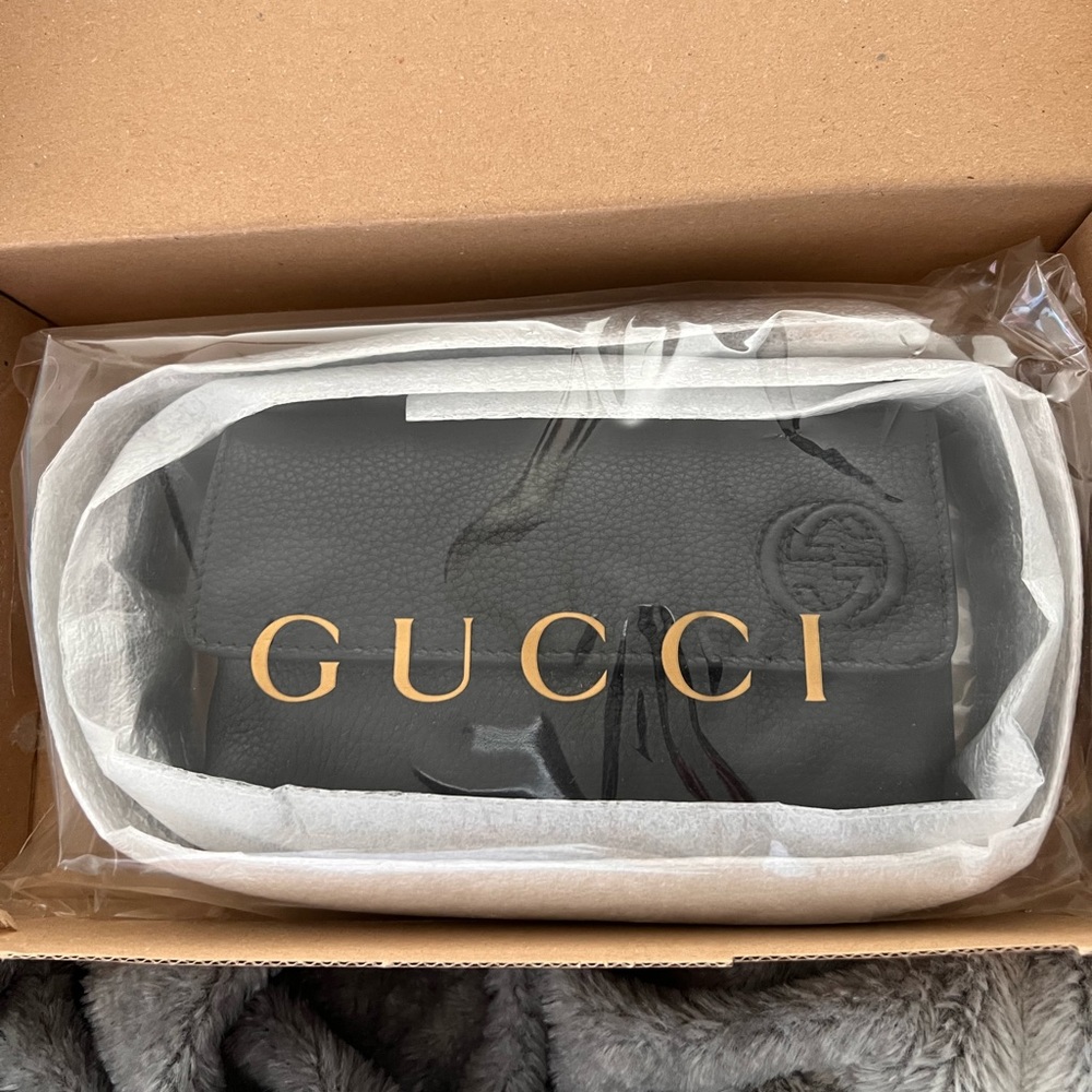 Black Leather Gucci Beltbag